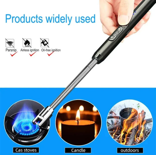 Spark Lighter with USB Charging, Flameless Windproof