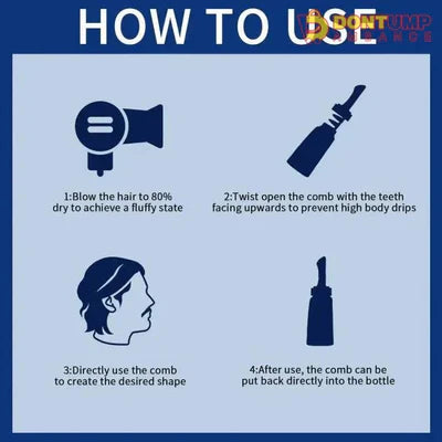 Veze Styling Head Oil Gel 2-In-1 Hair Styling With Comb