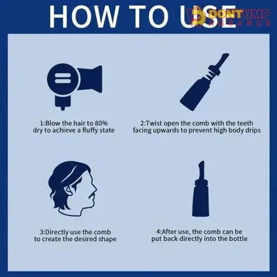 Veze Styling Head Oil Gel 2-In-1 Hair Styling With Comb